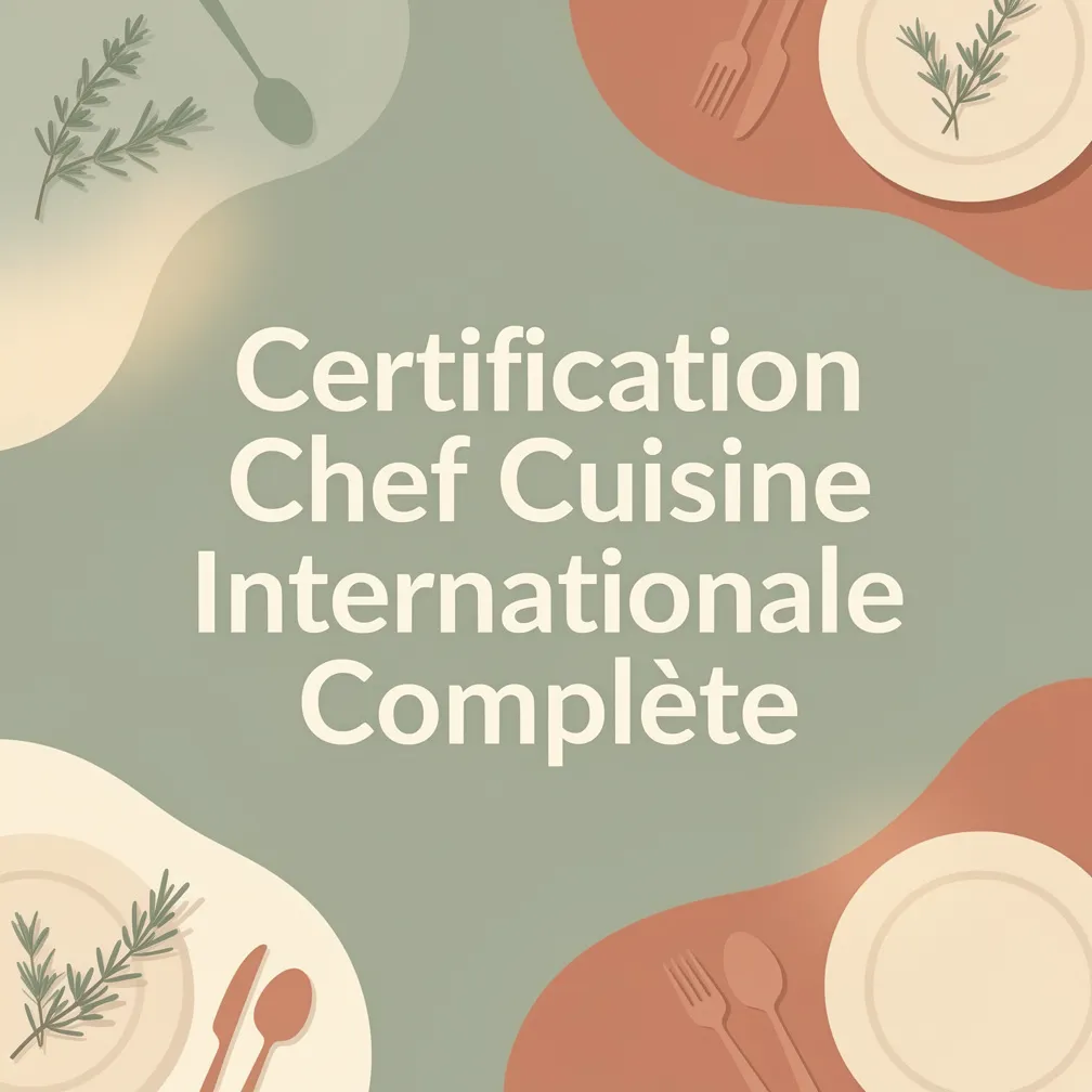 Certification Chef Cuisine Internationale Complète