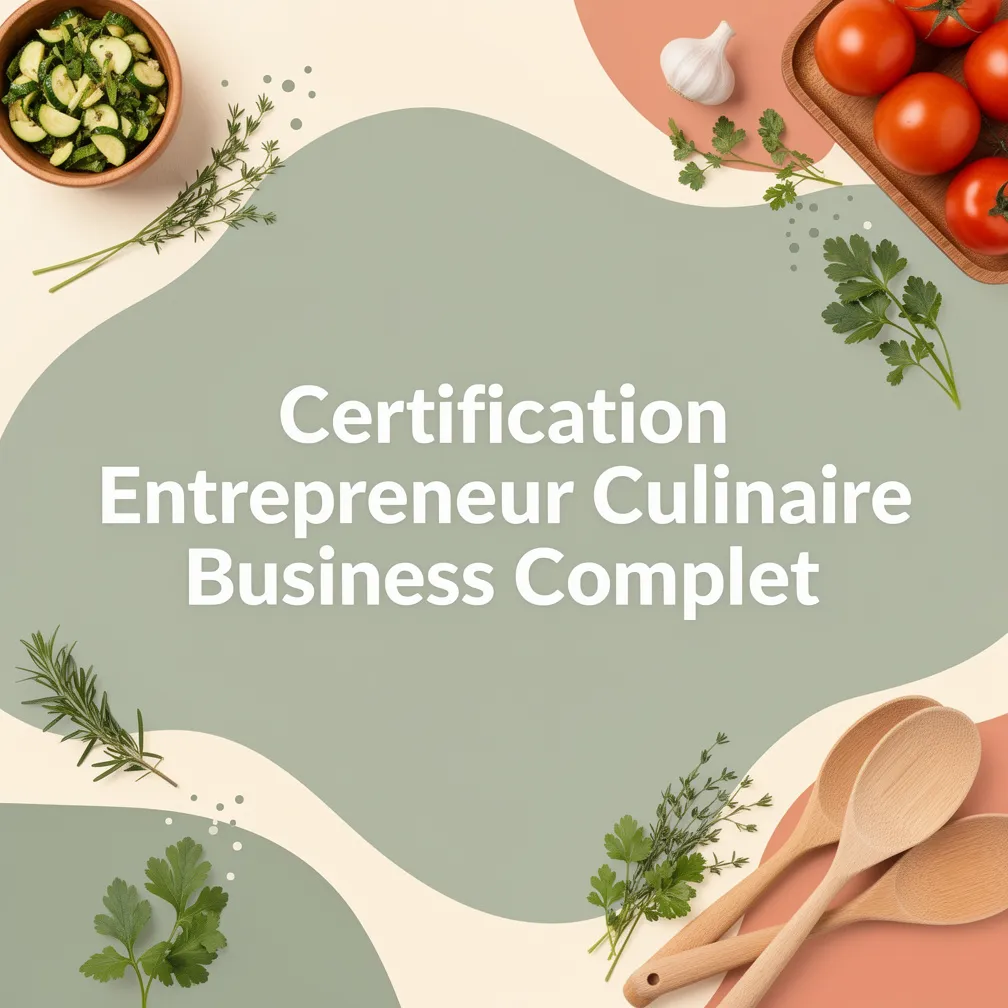 Certification Entrepreneur Culinaire Business Complet